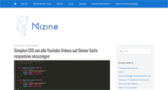 Desktop Screenshot of mizine.de