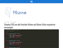 Tablet Screenshot of mizine.de